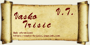 Vasko Trišić vizit kartica
